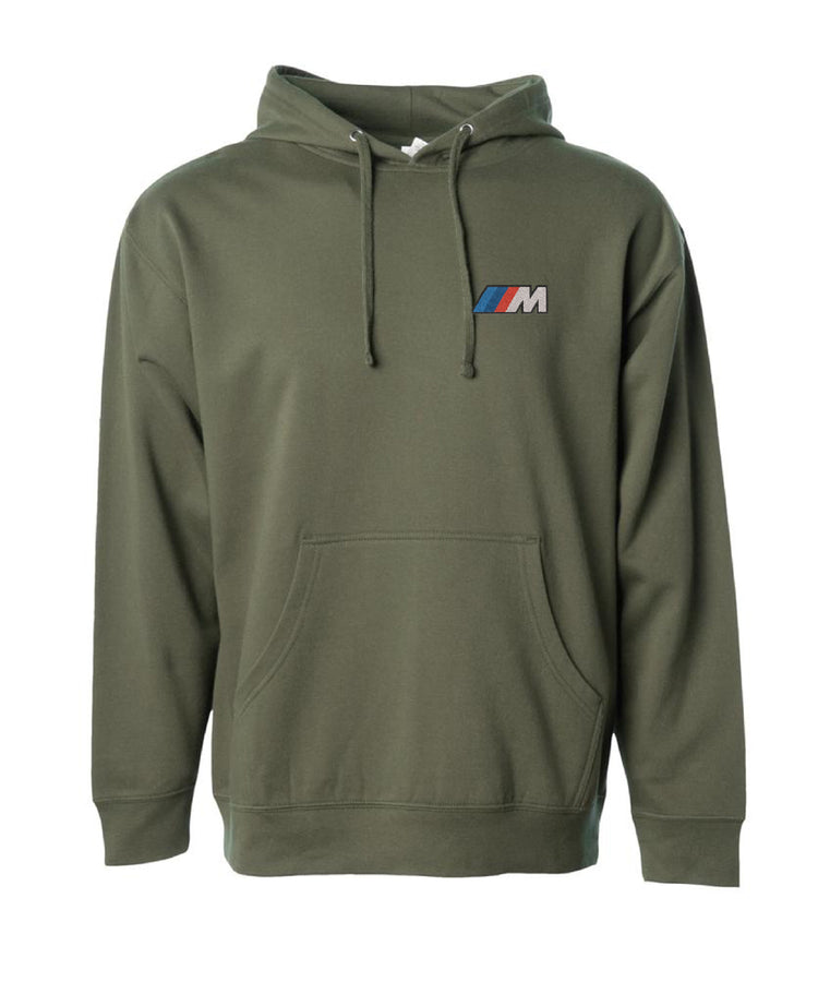 m series badge hoodie