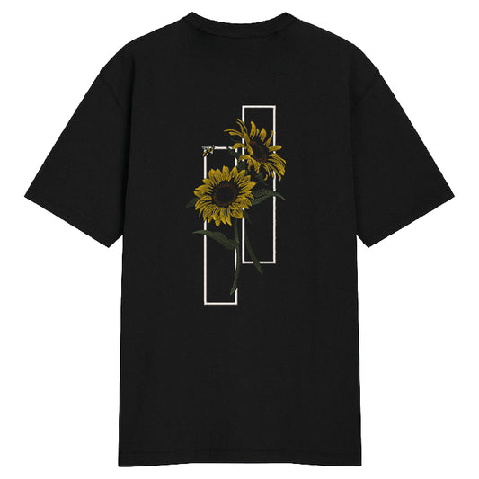 sunflower graphic stitched tee