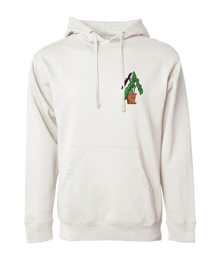 polka dot begonia plant friend hoodie