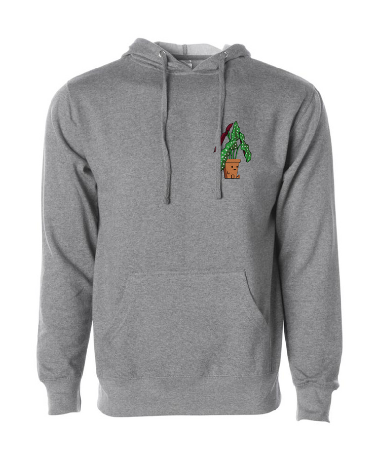 polka dot begonia plant friend hoodie