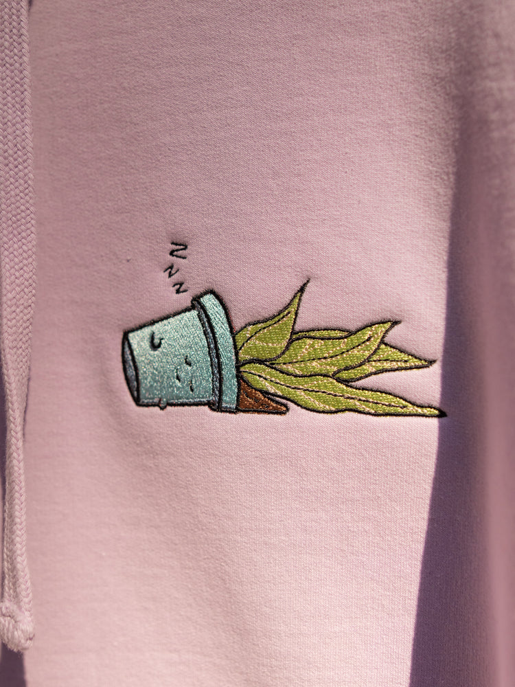 sleepy snake plant friend hoodie