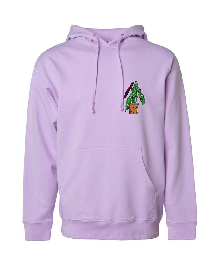 polka dot begonia plant friend hoodie