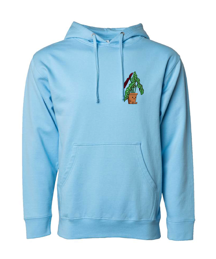 polka dot begonia plant friend hoodie