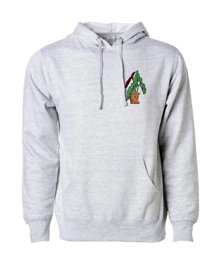 polka dot begonia plant friend hoodie