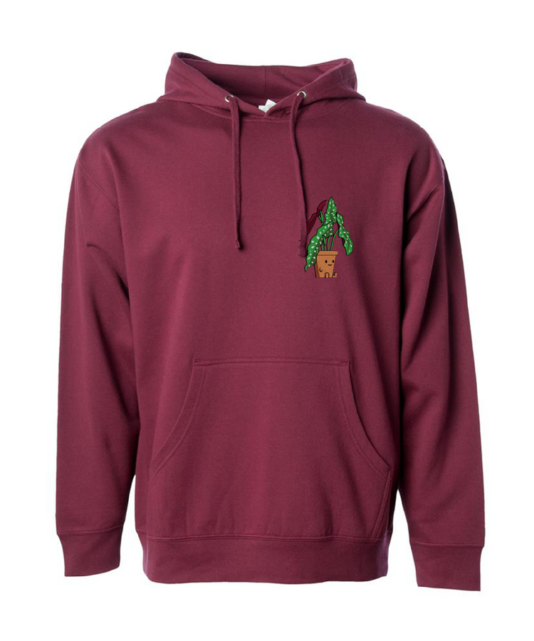 polka dot begonia plant friend hoodie