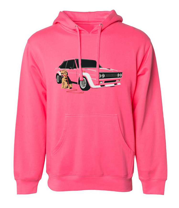 airedale terrier fiat 131 hoodie