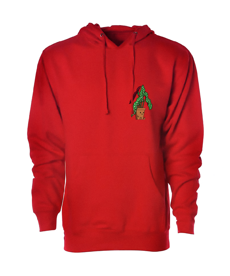 polka dot begonia plant friend hoodie