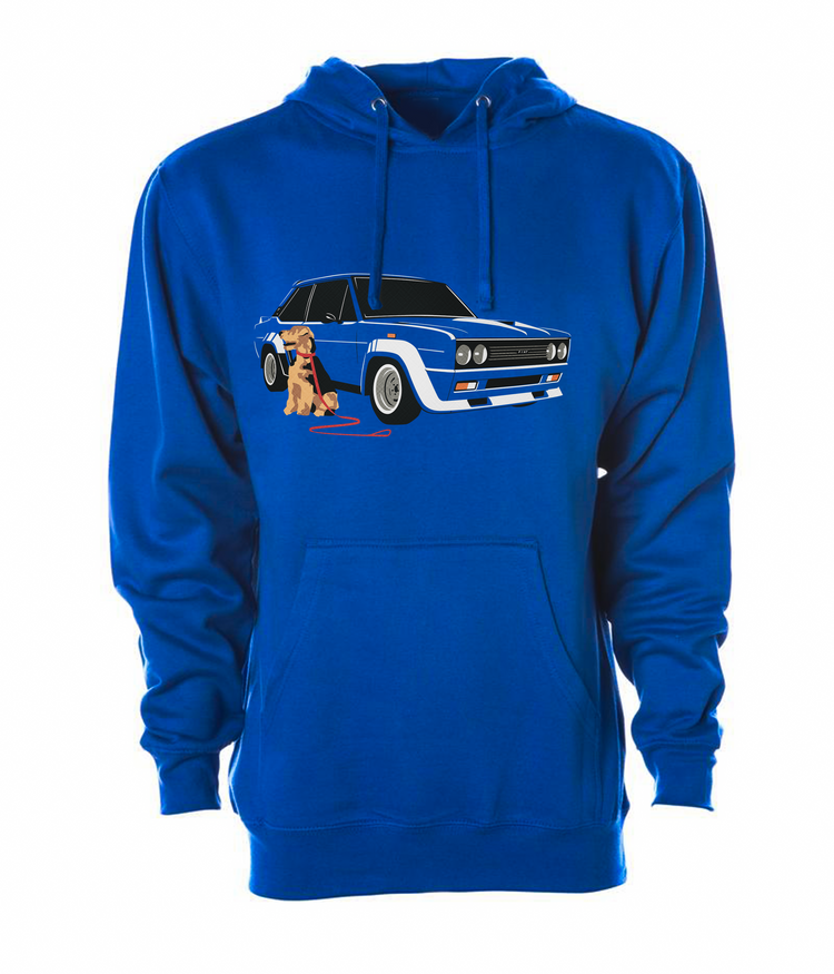 airedale terrier fiat 131 hoodie