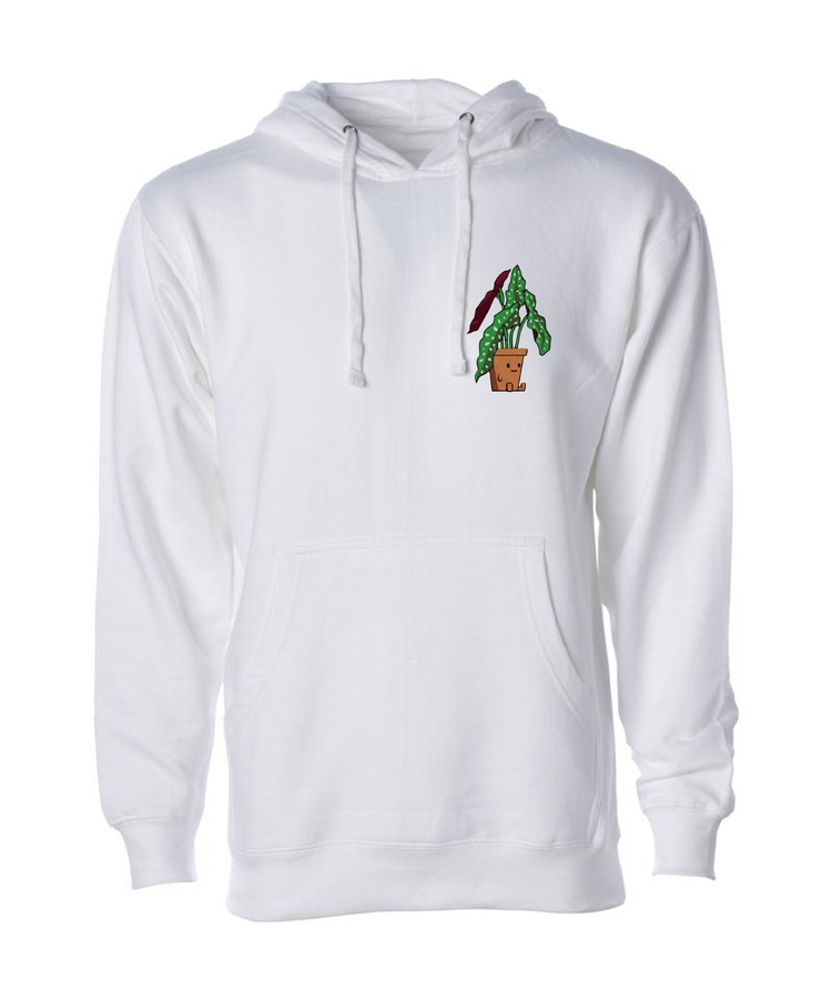 polka dot begonia plant friend hoodie